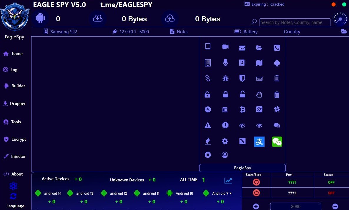 HERRAMIENTA DE HACKING ANDROID – EaglySpy 5 PRO + ACTIVACION DE POR VIDA